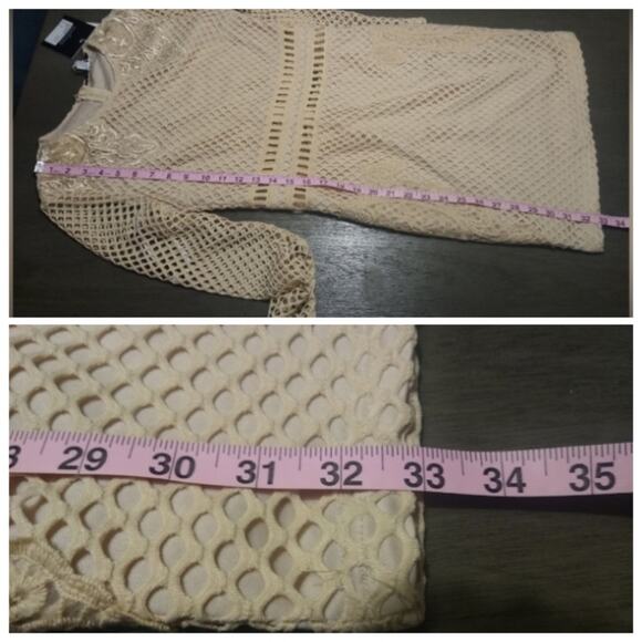 Missguided x Carli Bybel Mesh Lace Long Sleeve Mini Dress Size 4 - Picture 7 of 16